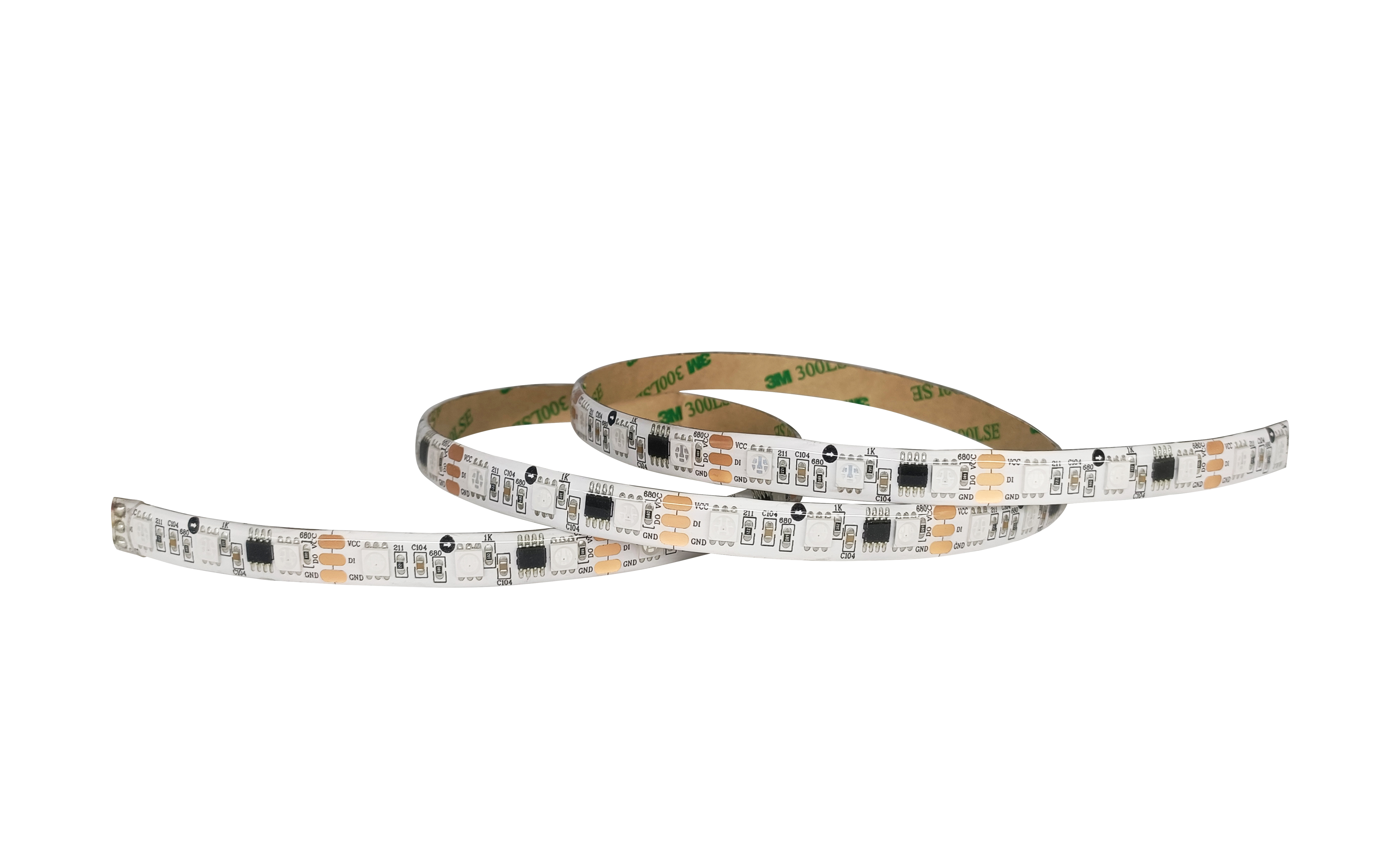 Ip65 Waterproof Glue Drop Led Strip 5050 Smd External Ws2811 Light Slide Full Color