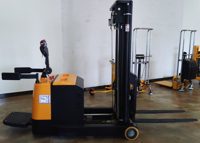 1.5 Ton Mast Reach Pallet Stacker , AC Drive Walkie Stacker Forklift