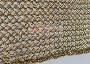 China Welded Type 7mm Ring Mesh Curtain Stainless Steel For Safety Screens wholesale