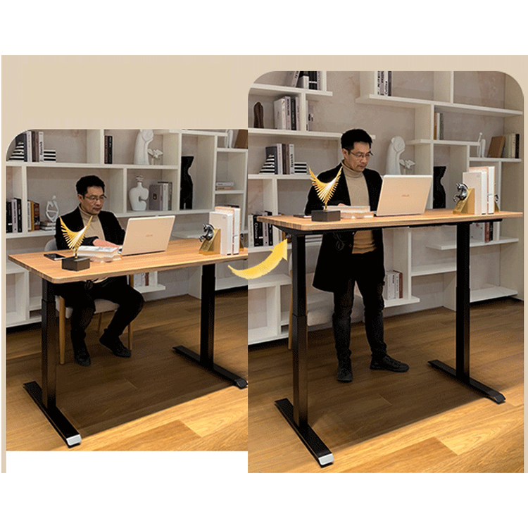 SPCC Steel/Iron Frame Material Electric Height Adjustable Workbench Table for Home Office
