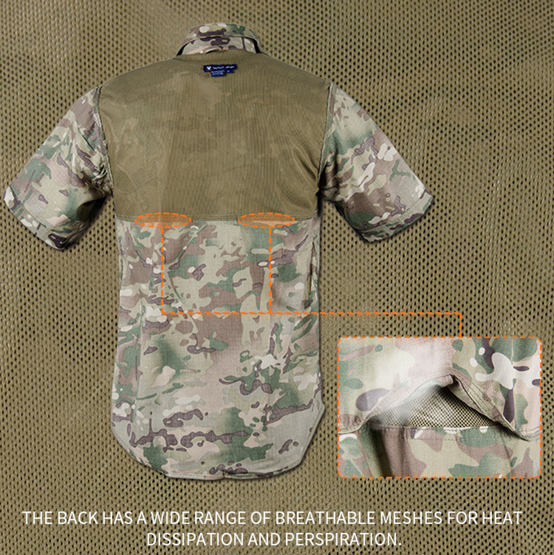 Formal Style Short Sleeve Outdoor Training Uniform Breathable and Suitable for Active
