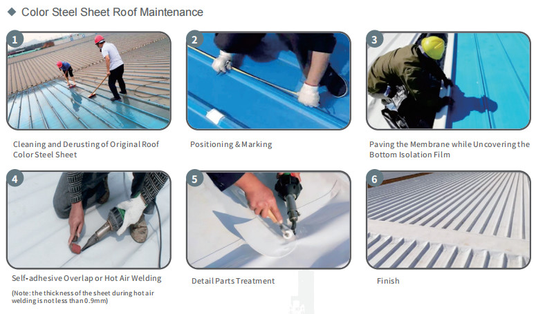 Bondsure® TPO Waterproofing Membrane Weather Resistant Self Adhesive Butyl Waterproofing Membrane