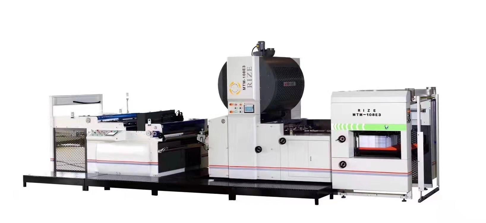 Automatic Feeder Thermal Chain Knife Film Laminator Machine 68kW MTM-108E3
