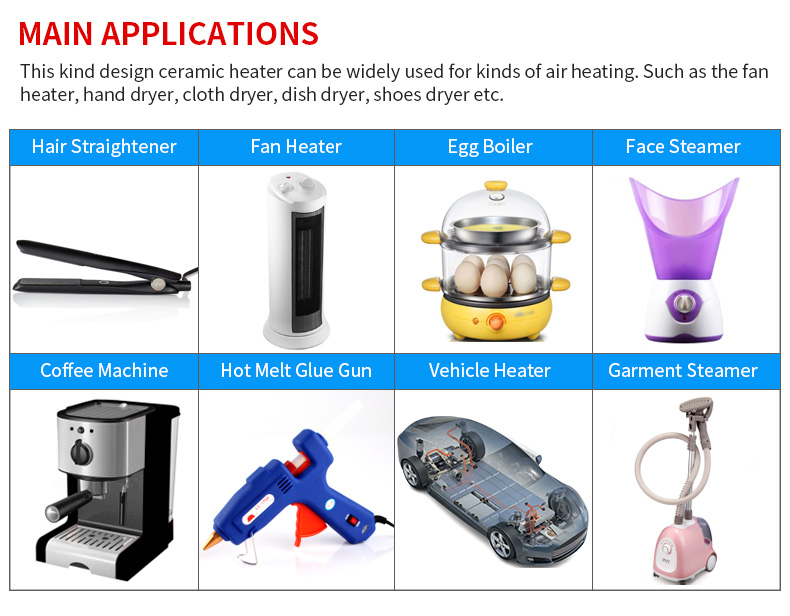 Insulated 150*75*30 Mm Infrared Gas Burner Steam PTC Heater Element , Induction Heater 1500w 220v Ptc Ceramic Heating Element
