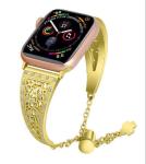 Adjustable Length Smart Watch Band Strap Crystal Metal Stainless Steel Material