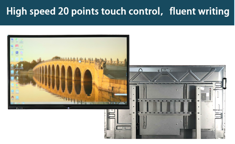 65 Inch Multi Touch Smart Board Interactive Whiteboard 3840*2160