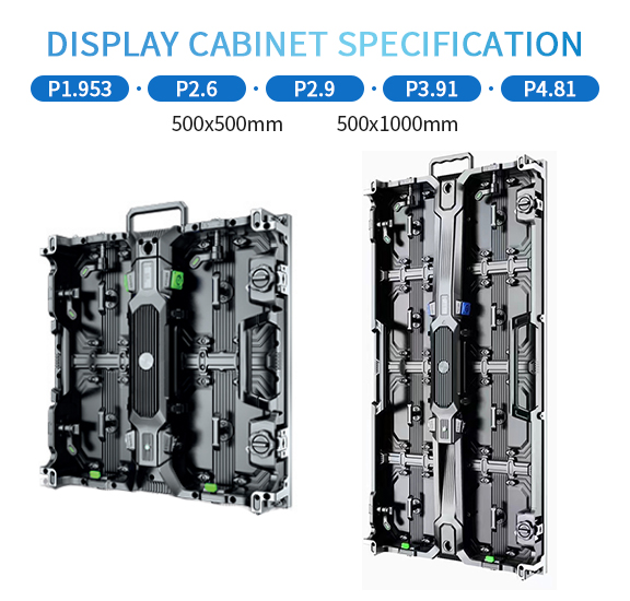 1920Hz/3840Hz Refresh Rate P3.91/P4.81 Indoor Rental LED Display Screen for Education Market