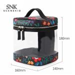Professional Customized Transparent PVC Toiletry Bag Cosmetic With Mirror