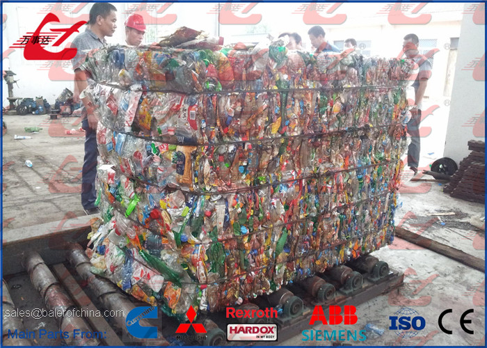Waste OCC Cardboard Compactor Horizontal Baling Machine 500KGS Bale Weight