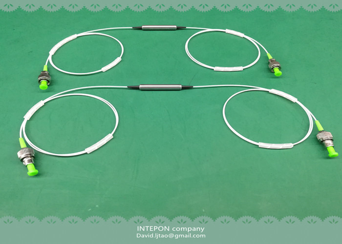 Optical isolator, 1310nm, dual stage, 46dB isolation, 0.6dB insertion loss.