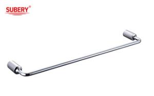 China Zinc Single Towel Bar Holder Bathroom Accessories Chrome OEM Zinc Base Round wholesale
