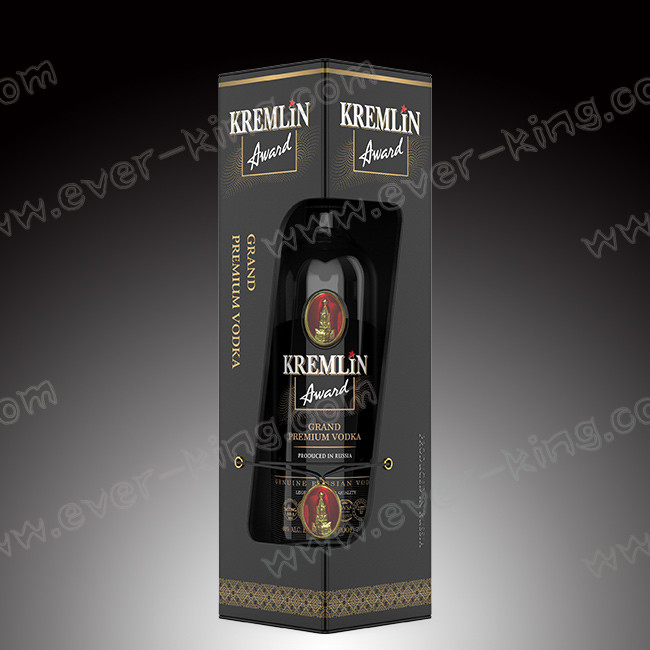 OEM 750ML Embossing Flint Glass Bottle For Luxury Liquor