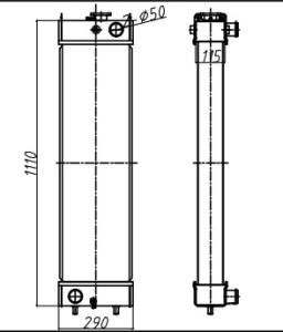 China SK250-8 SK260-8 SK260LC-8 Kobelco Excavator Radiator LQ05P00041S010 LQ05P00032F1 wholesale