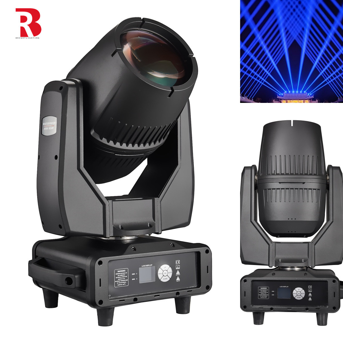 IP65 Powerful Super Sharp Beam Mini 380W Moving Head Stage Light For Disco Party
