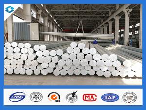 China 500kgf Load Electric Power Transmission Q355 Galvanized Steel Pole wholesale