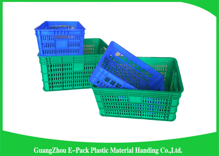 Vegetable And Fruit Apple Plastic Food Crates for Supermarket Heavy Duty