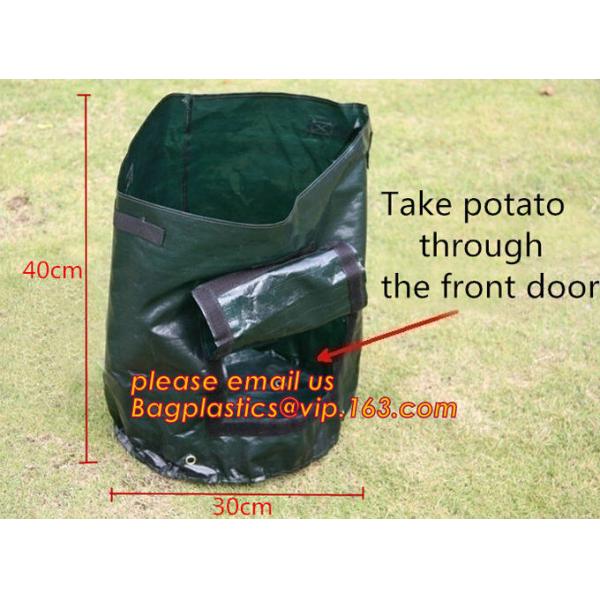 40 Gal Grow Biodegradable Garden Bags Aeration Fabric Pots Breathable With Handles