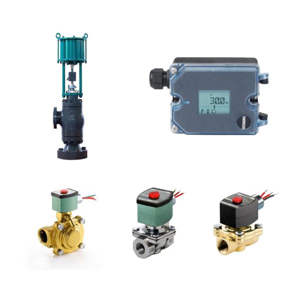 Pneumatic Control Valves With Samson 3725 Electropneumatic Positioner And ASCO