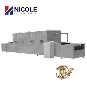 China Stainless Steel Industrial Microwave Dryer Insects Continuous Drying Equipment wholesale