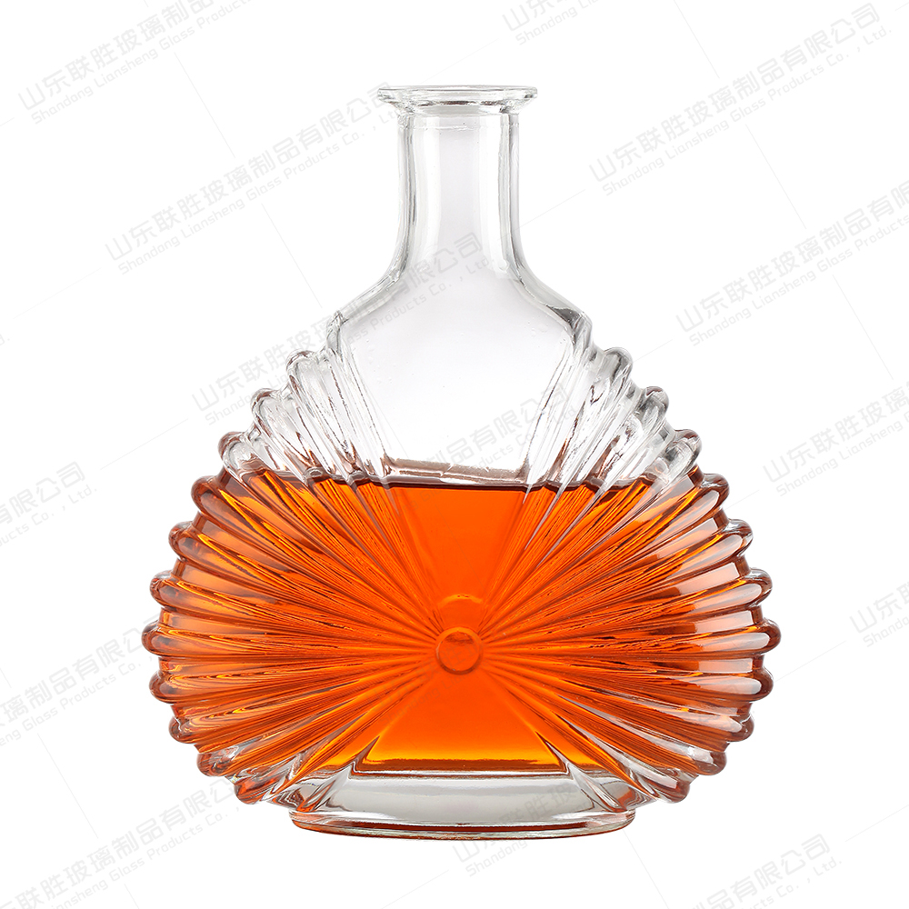 Custom 500ml 700ml 750ml 1000ml Glass Wine Bottles Vodka Whisky Glass Bottles With Cork