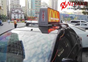 China 5mm Full Color Taxi Top Advertising Signs With 3G 4G Wireless Control wholesale