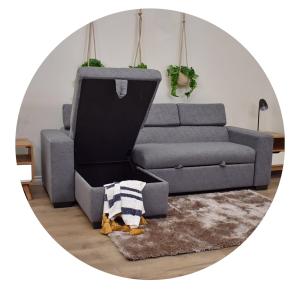 China OEM/ODM Office Modular Folding Sofa Bed Fabric Material 223x143x80CM wholesale