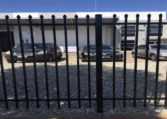 iron steel fence, steel tubular fence, steel pickets fence