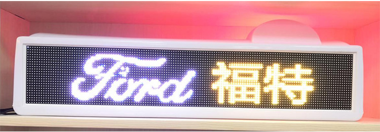 6500cd/Sqm Taxi Top LED Display P4 One Side Waterproof SMD1921