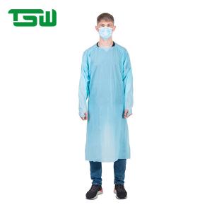 China Fluid Resistant Medical Disposable CPE Gowns With Full Sleeve wholesale