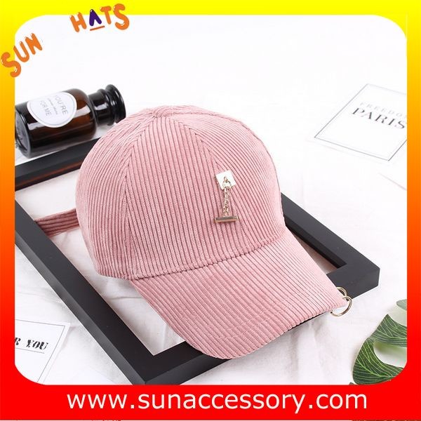QF17004 Sun Accessory customized fashion baseball caps for ladies ,caps in stock MOQ only 3 pcs