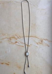China (N-97) Fashion Women Necklace Silver Plated Box Chain with Cubic Zircon Pendant wholesale