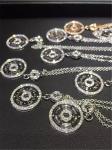 Real low price and high quality jewels B diamond necklace 18k gold diamond