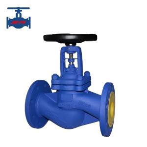 China Cast Steel Stainless Steel Bellow Sealed Globe Valve Standard For Thermic Oil Use wholesale