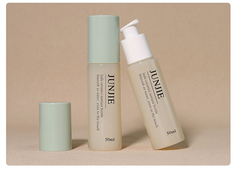 Green Jade Face Toner Bottle Customized Plastic Bottles And Jars For Cosmetic Packaging
