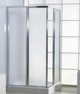 China Satin Frosted Shower Tempered Glass 1/4&quot; Easy Cleaning Safety Corners wholesale