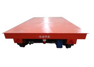China Cast Steel Flat Electric Transfer Cart Industrial Motorized Rail Transfer Car wholesale
