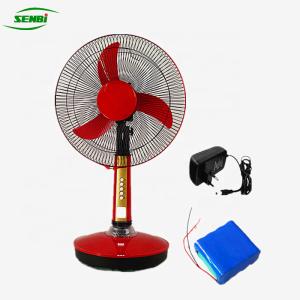China Rechargeable Emergency Table Fan 16 Inch Lithium Battery Operated wholesale
