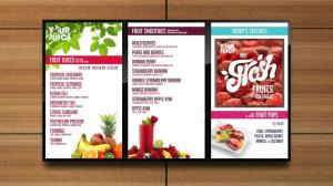 China 43 Inch Commercial Automotive Digital Menu Board Cafe Narrow Bezel Display wholesale