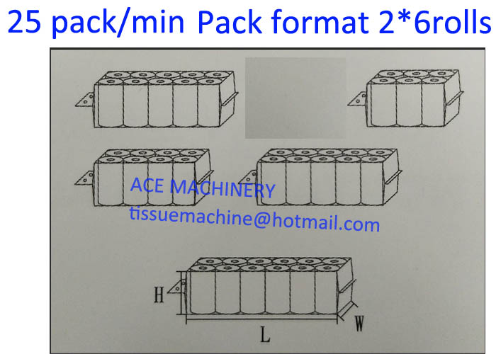 Automatic toilet roll bundle packing machine