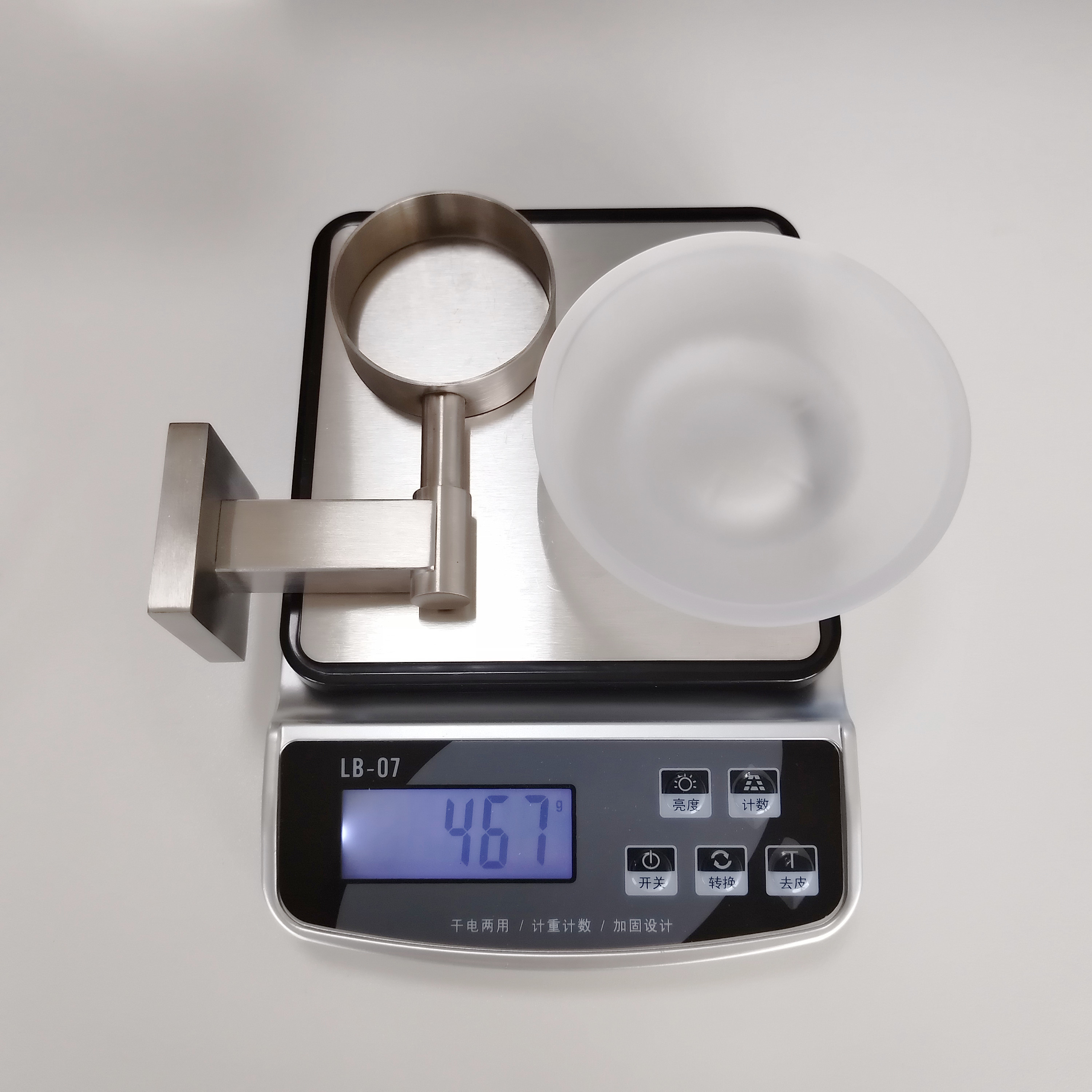 Square Liquid Soap Dish Holders Wall Mounted Polished