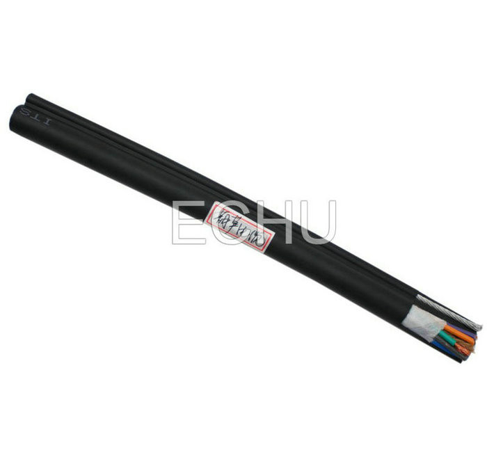 Round Pendant Control Cable with 1 Steel For Crane and Lifter RVV1G 14*1.25MM2