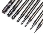 Tungsten Steel Square Cutting End Mill 4 Flute 1 - 25mm Diameter Abrasion