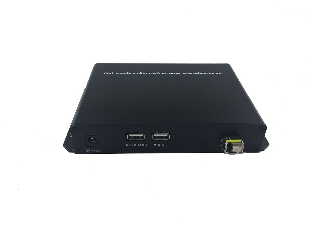 8 channel uncompressed DVI forward video to fiber converter + 8 ch RS232+ 8 channel audio
