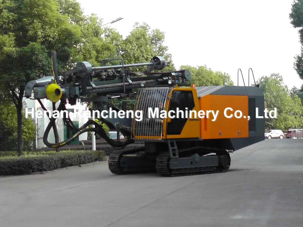 Crawler Type Rock DTH Drilling Rig 298KW Cummins Engine 35m Drilling Depth