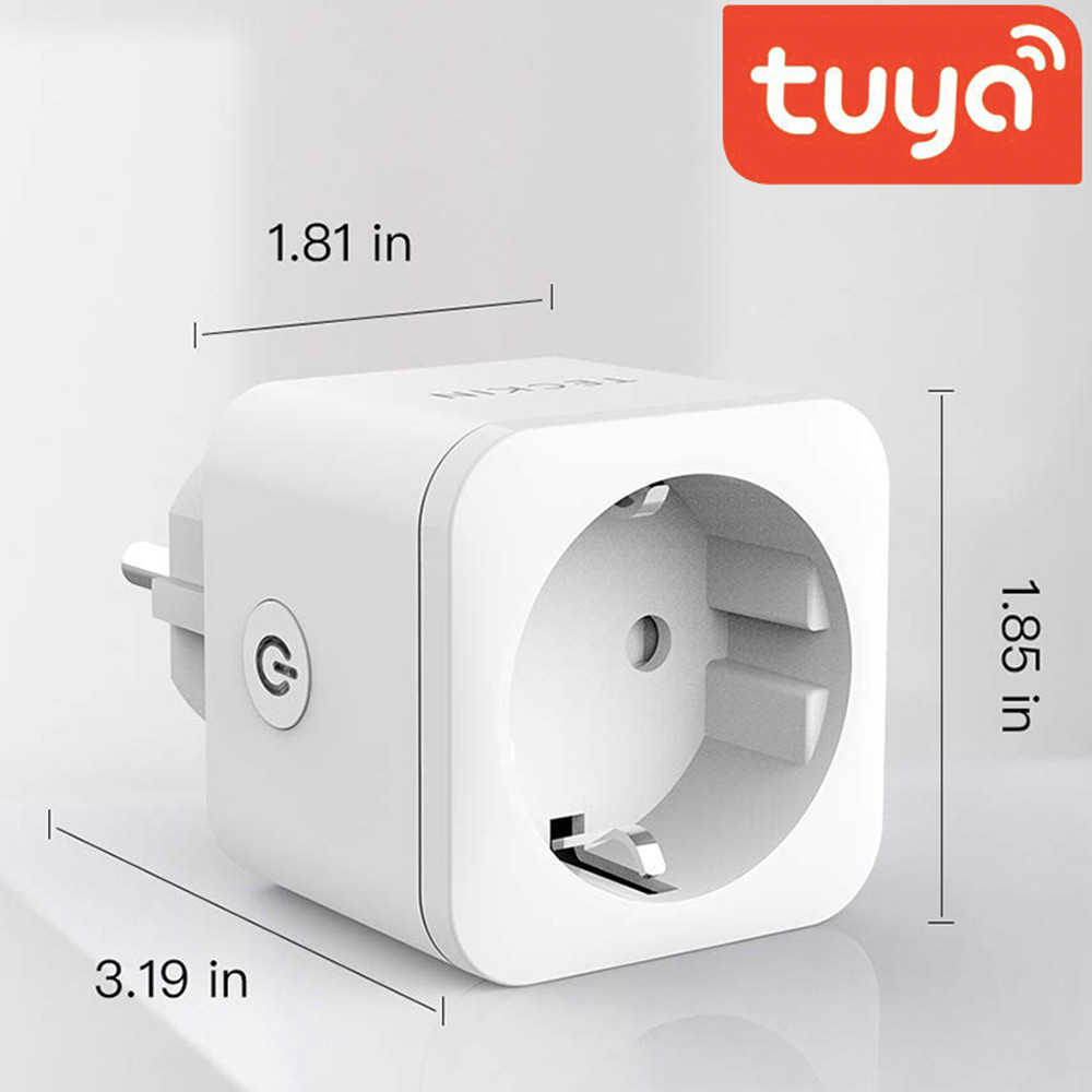 Wireless WiFi Smart Socket Alexa Google Home Energy Monitoring Smart Plug EU Tuya APP Smart Home
