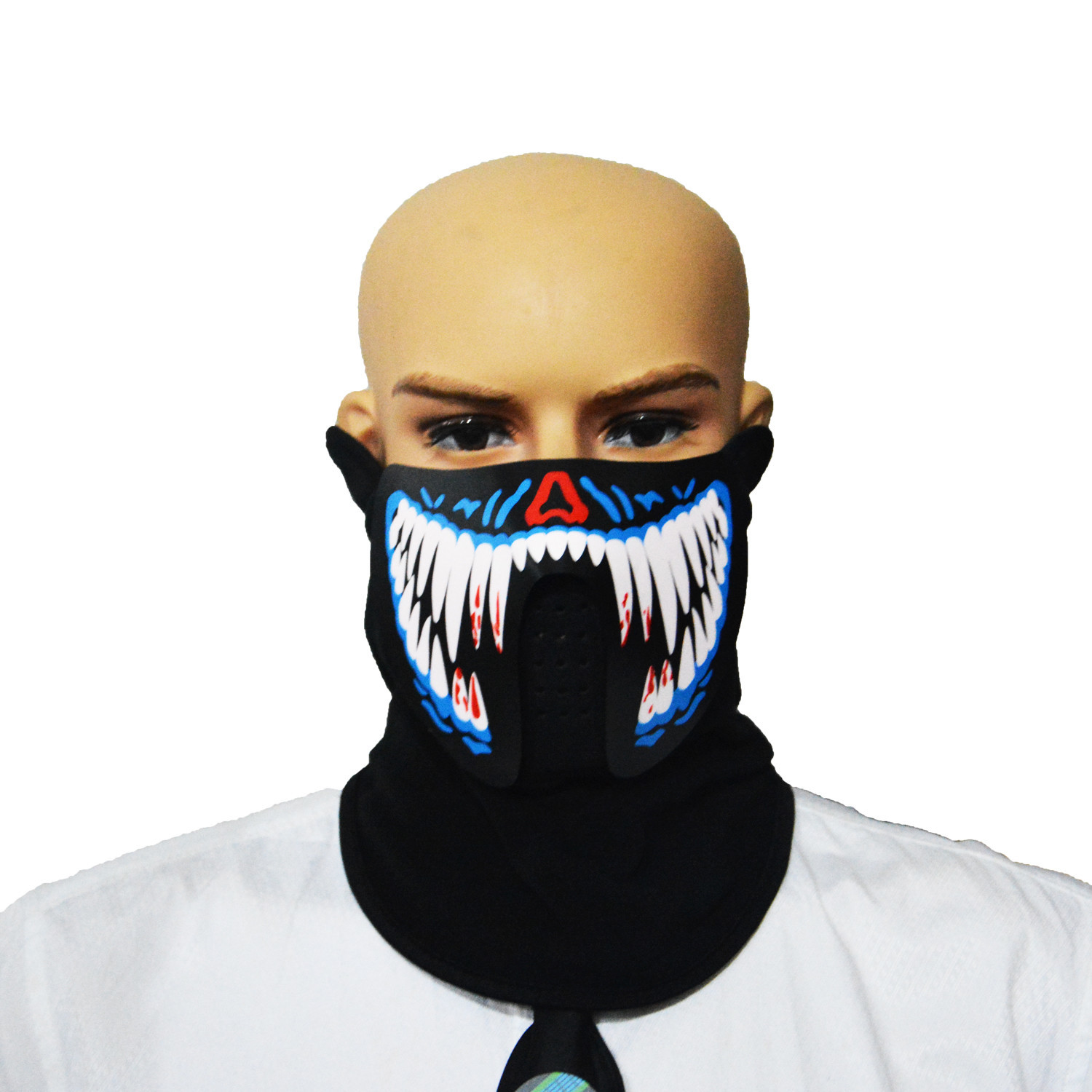 2018 hot sale light up led el mask for festival Parties high brightness masquerade costume Mask