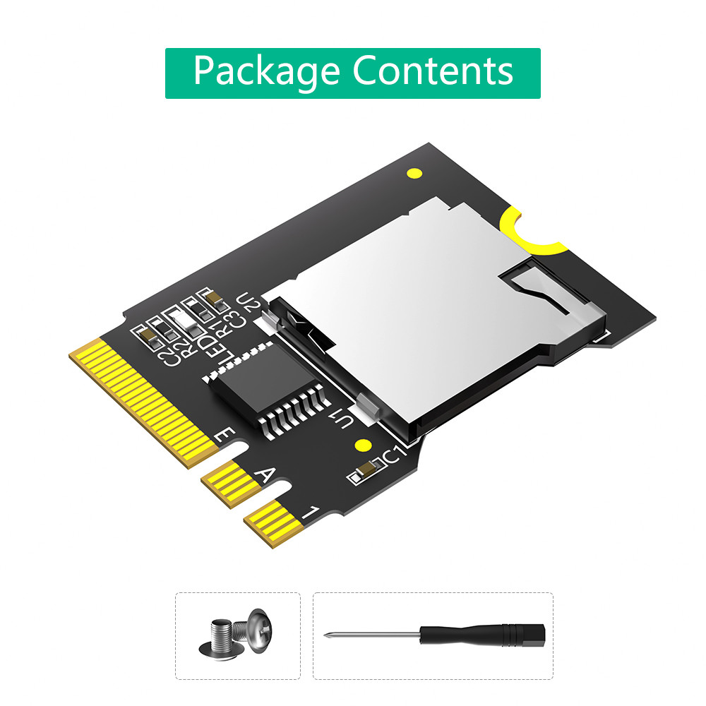 New Version Micro SD Card TF SDHC SDXC To NGFF Key A-E Adapter