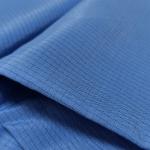 Blue 65% Polyester 32% Cotton 2% Carbon Fiber ESD Fabric Black 4mm Grid