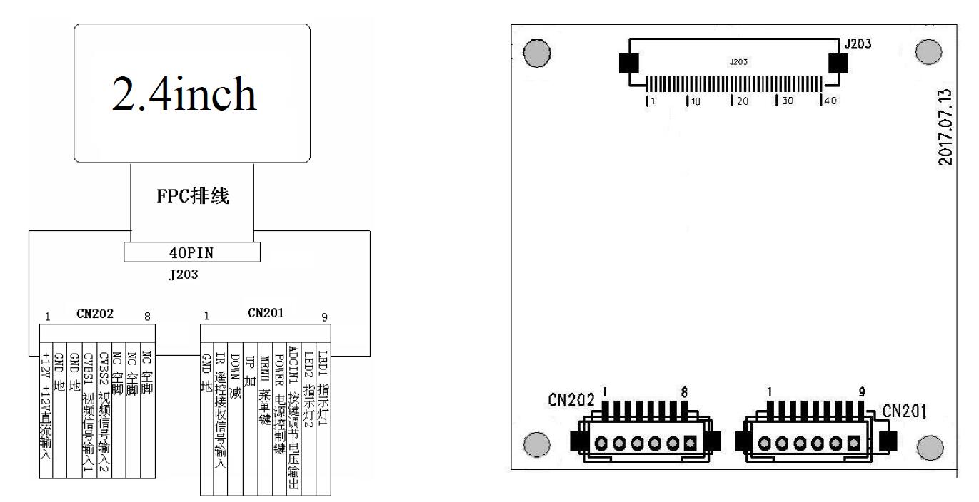 300cd/M2 Brightness Small LCD Display Module 2.4 Inch Tft Display For Smart Home