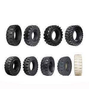 China Forklift Truck Spare Parts Forklift Solid Tires Suppliers 8x7-8.500-8.650-10.700-12.28x9-15.250-15.300 -15 wholesale